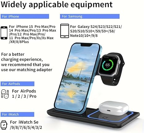 3 in 1 Wireless Charging Compatible with iPhone