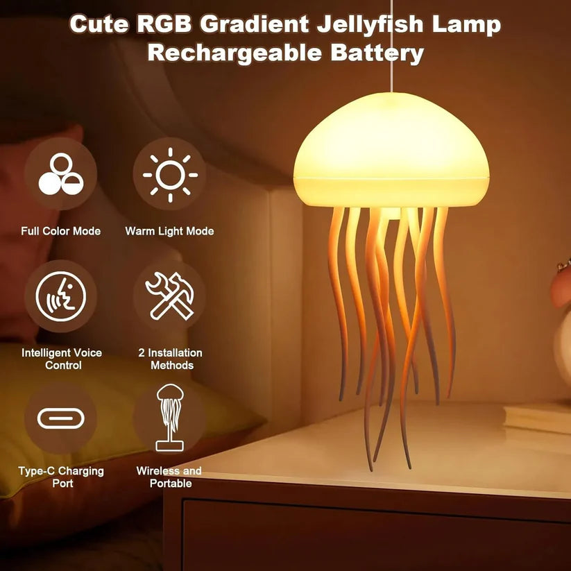 AquaGlow™ Hypnotic Jellyfish Lamp